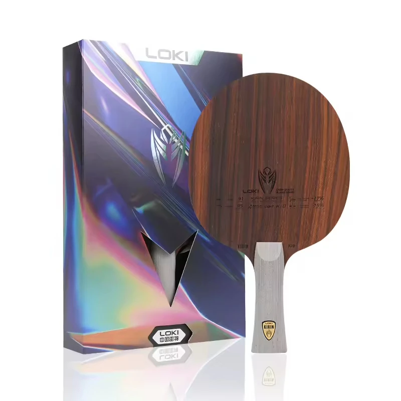 LOKI KIRIN K10 Rose Wood Armid Carbon Table Tennis Blade 5 Wood 2 Carbon OFF+ Ping Pong Paddle Balance Control Speed Performance