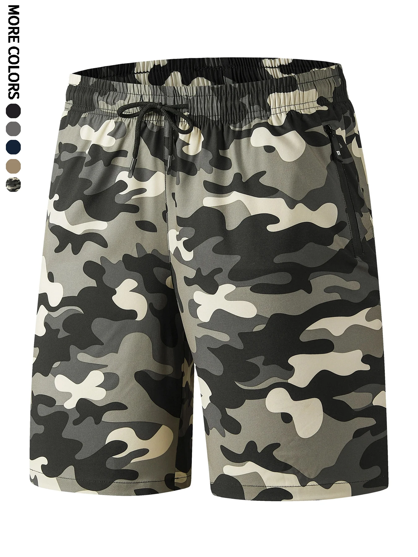 

2026 New Men's Summer Drawstring Quick Dry Shorts for Running,Breathable with Zipper Pockets,Fitness, Training7022