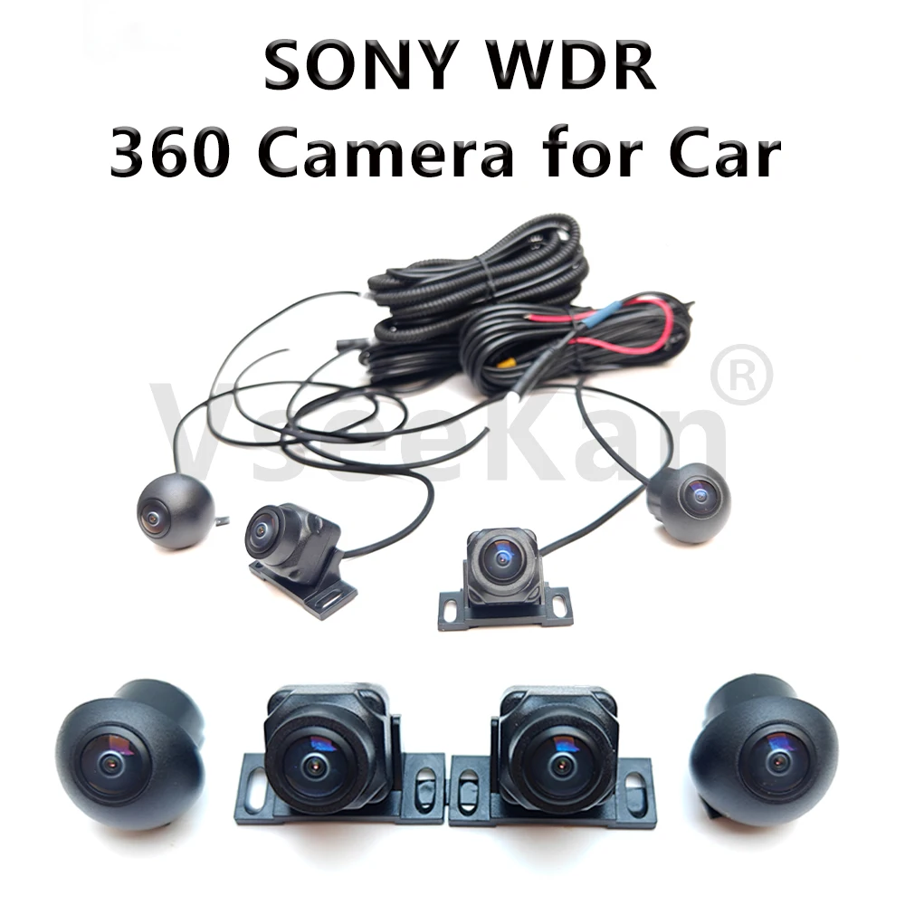 WDR technology camera for Car 360 view Panoramic 720P1080P HD Rear Front Left Right Accessories for Android Auto Multimedia