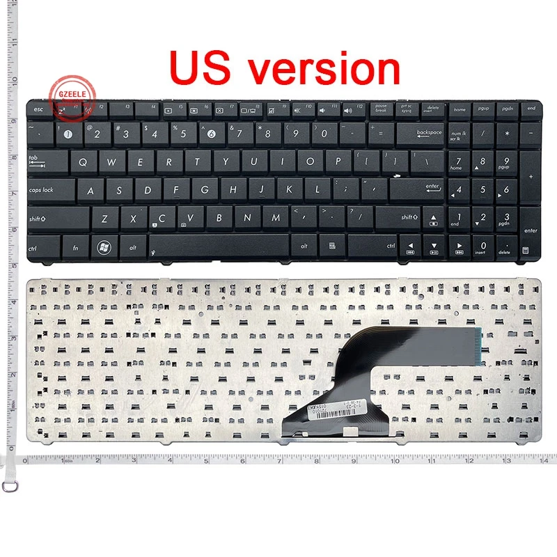 

GZEELE New FOR Asus 04GNZX1KUS00-2 MP-10A73US6528 MP-10A73US6886 0KN0-IP1US02 04GN0K1KUI00-1 0KN0-J71US06 US Keyboard laptop