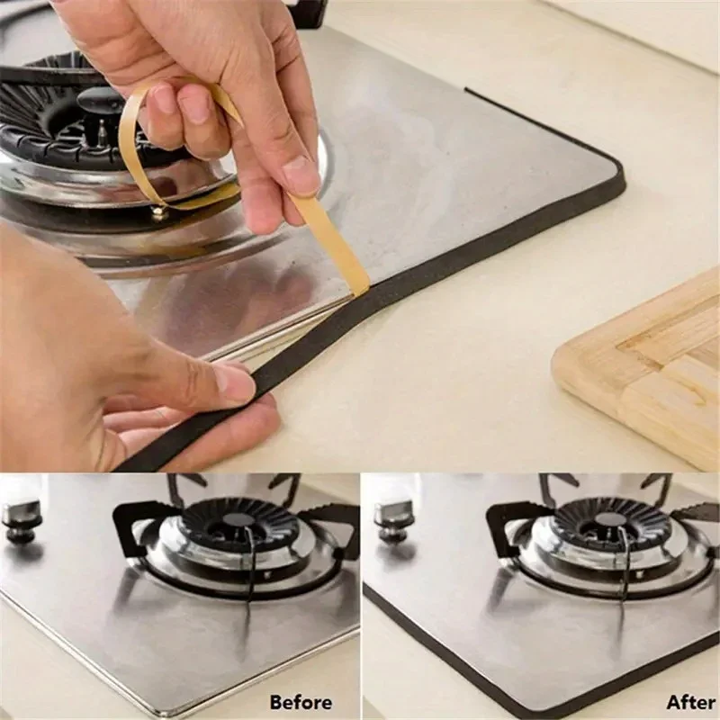 Waterproof Stove Gap Sealant Strip - Adhesive Edge Band for Sink, Pool & Window