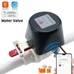 Tuya WIFI Smart Water Gas Valve Garden Water Shut Off Timer Irrigation Controller with Alexa Google Assistant Smart Life