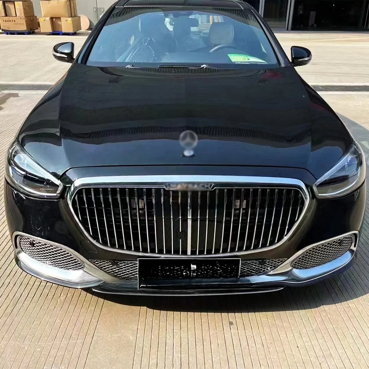 Automotive facelift bumpers body kit for Mercedes Benz S class W221 2006-2013 upgrade to W223 Maybach 21+.