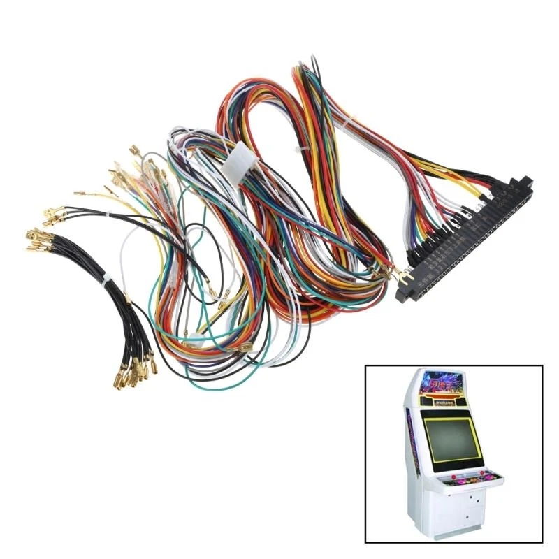 Jamma Wire Cablaggio a 28 pin Jamma Loom Joystick Connettore 60 in 1 83CF