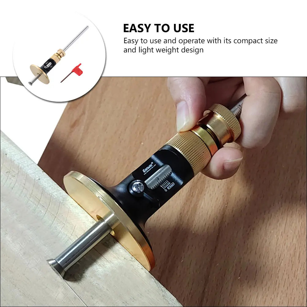 

Woodworking Marking Scribe Gauge Drafting Tool Compact Lightweight Accurate Measurement 0 2mm Fine Tuning Suitable Home