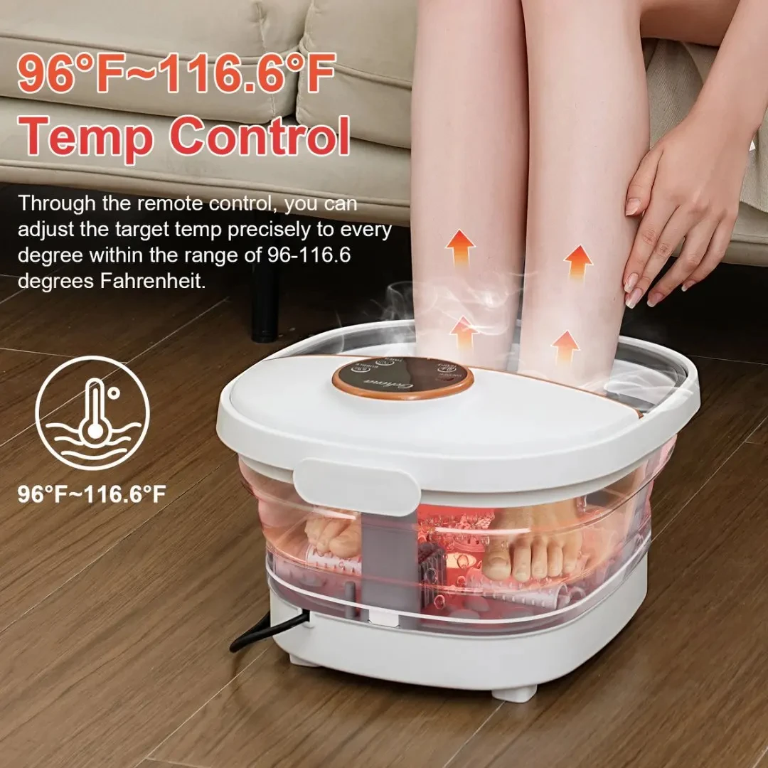 Foot Spa Smart  Folding High Deep Foot Soaking Bucket Automatic Heating Intelligent Constant Temperature Foot Bath Electric Mass