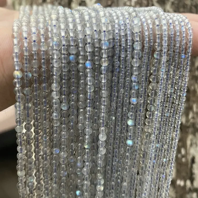 Labradorite Beads Natural Stone Isolation Beads2/3/4/mm Smooth Beads For Jewelry Making DIY Earrings Bracelet Necklace Accessory