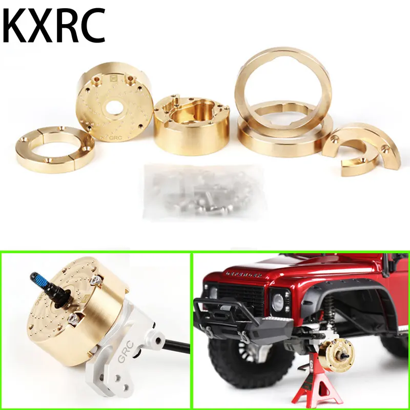 

KXRC Metal Brass Axle Weight Block Single Wheel 188g for 1/10 RC Crawler Car Traxxas TRX4 Defender G500 TRX6 G63 Upgrade Parts