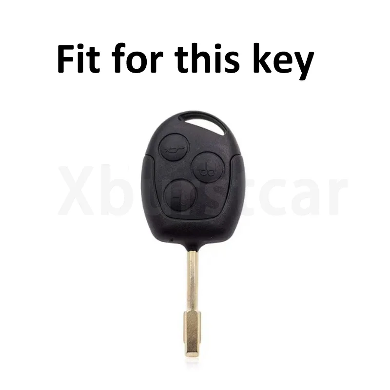 For Ford Fiesta Mk7 Mk5 Mk6 Mondeo Focus 2 Mk2 Transit Ka Fusion C-MAX S-MAX TPU Car Key Case Remote Key Cover Accessories