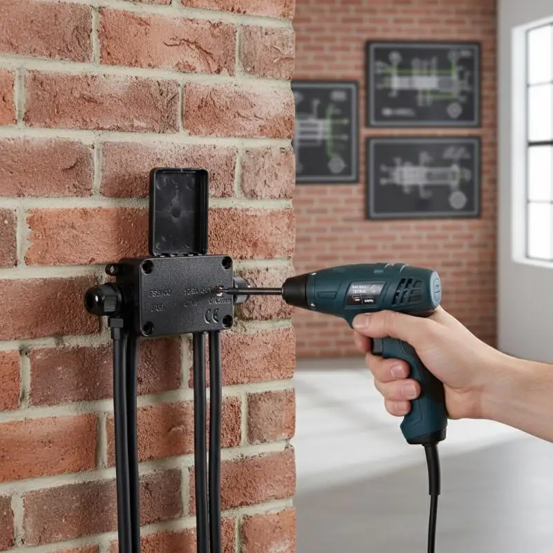 2Way IP66 Waterproof Outdoor Cable Junction Box 450V Terminal Connector for Electrical Maintenance