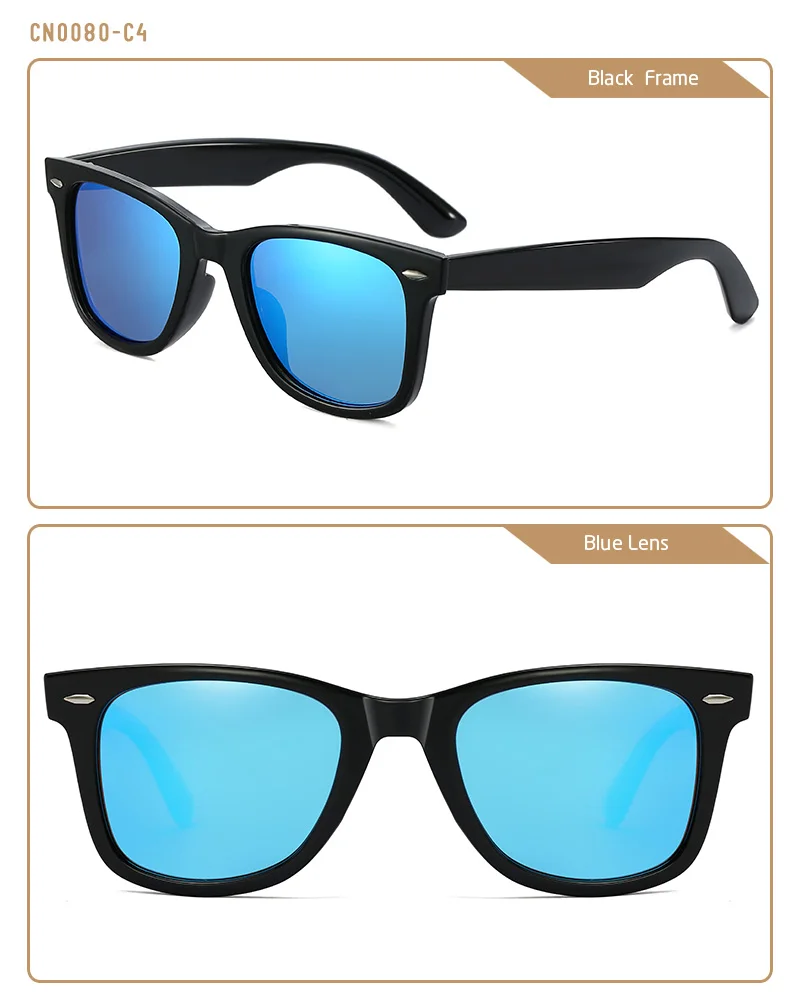 CRIXALIS Polarisierte Sonnenbrille für Damen, Sonnenbrille für Herren, 80er-Jahre-Retro-Stil, quadratisch, UV400 – Detail 11