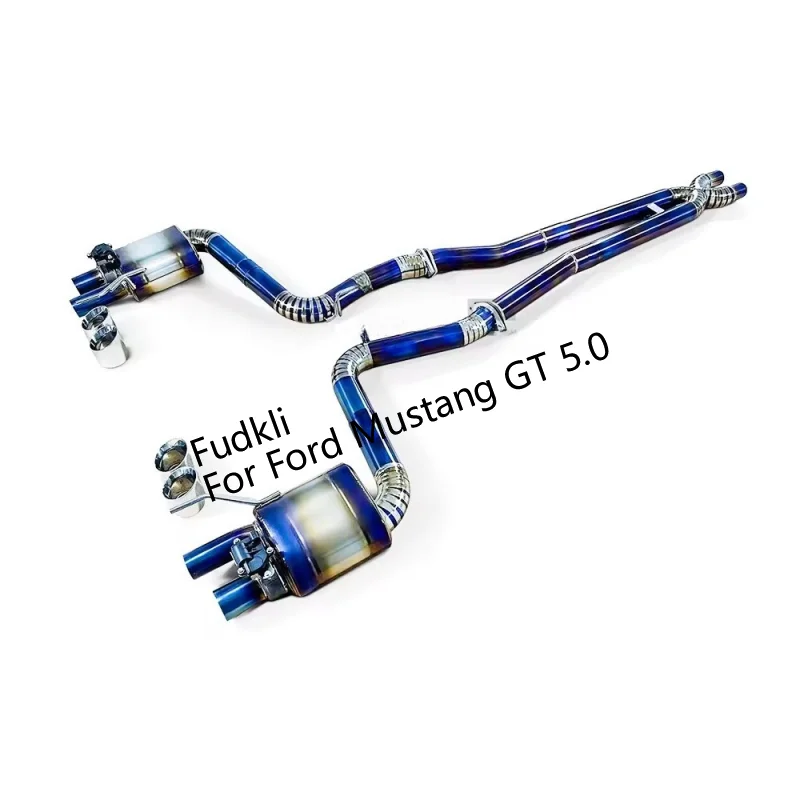 High Quality Catback Exhaust For Ford Mustang GT 5.0 Titanium alloy Exhaust Pipe with Electronic valve control