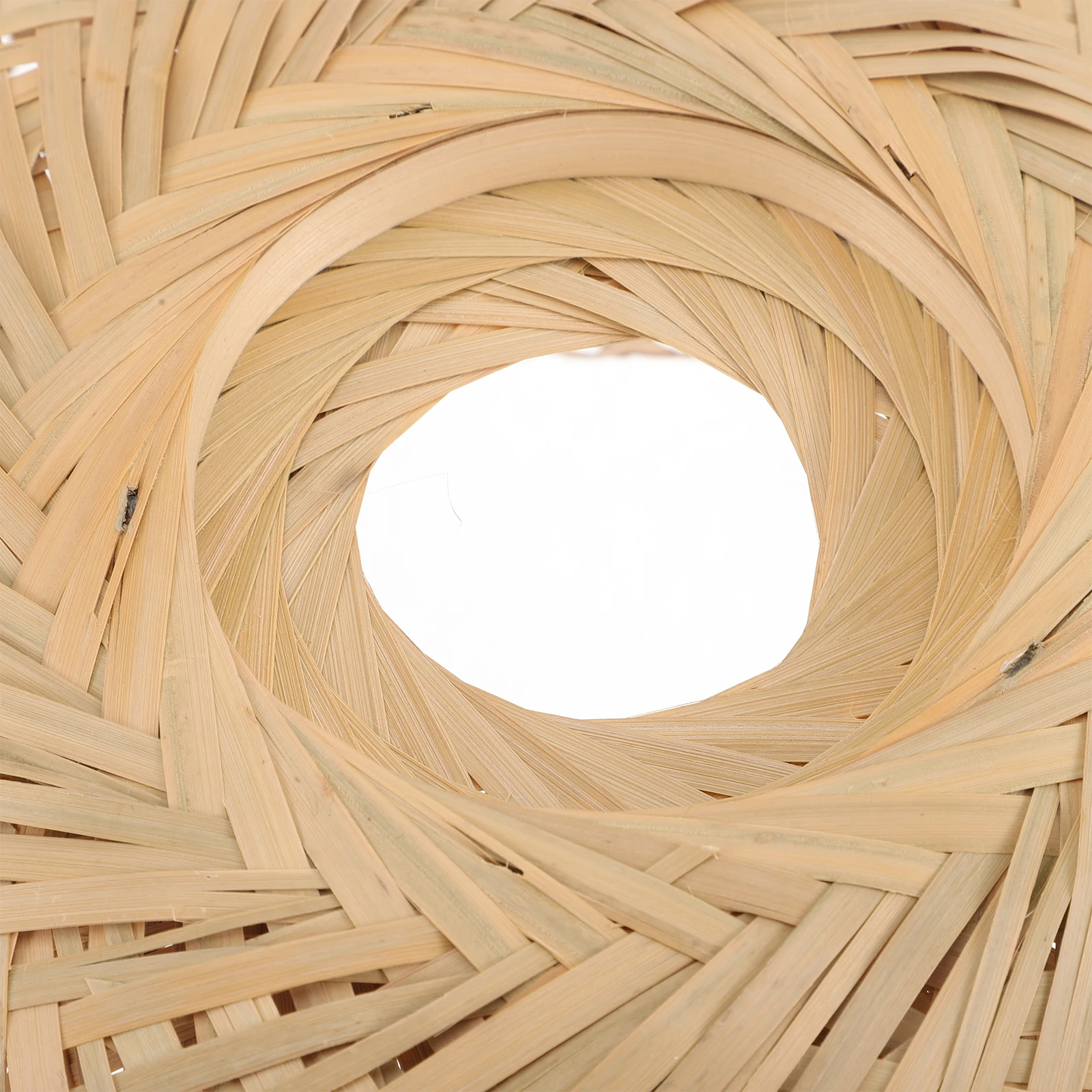 

1Pcs Rattan and Bamboo Pendant Light Shade Elegant Hanging Lampshade For Living Room