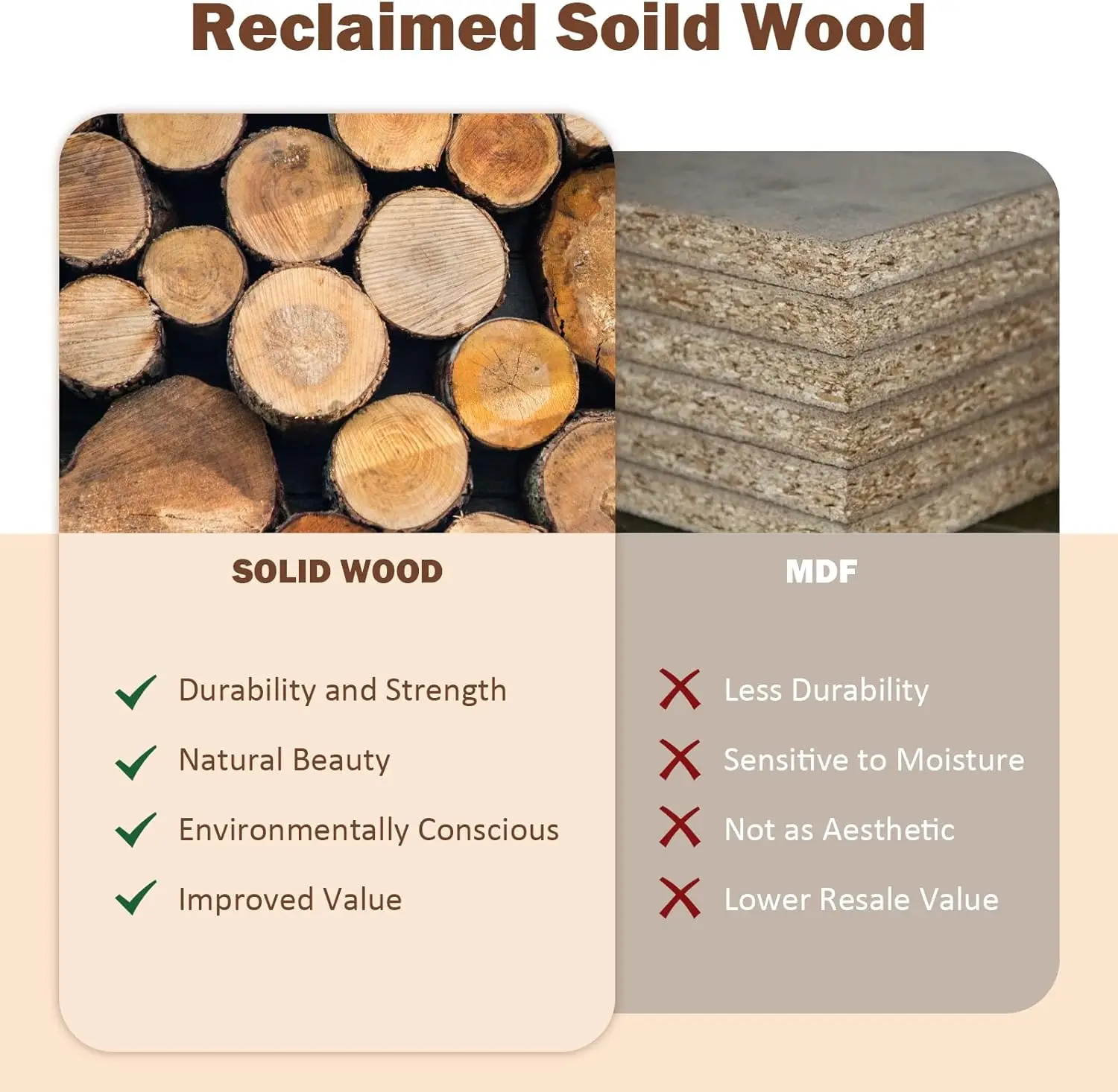 Reclaimed Wood Console Table, 59' Farmhouse Entryway Table, Rectangular Accent Table for Hallway, Foyer, Living Room