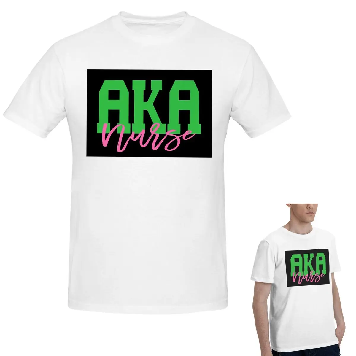 

100% хлопок, рубашки Aka, подарки, футболка для медсестры Aka, мужская классическая футболка большого размера, мужские летние рубашки с круглым вырезом, топы S-6XL