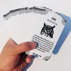 10.3*6cm Spirit Animal Oracle Cards - 54 Cards with Meanings On Them for Beginners Oracle Great Gift for Friend or Family