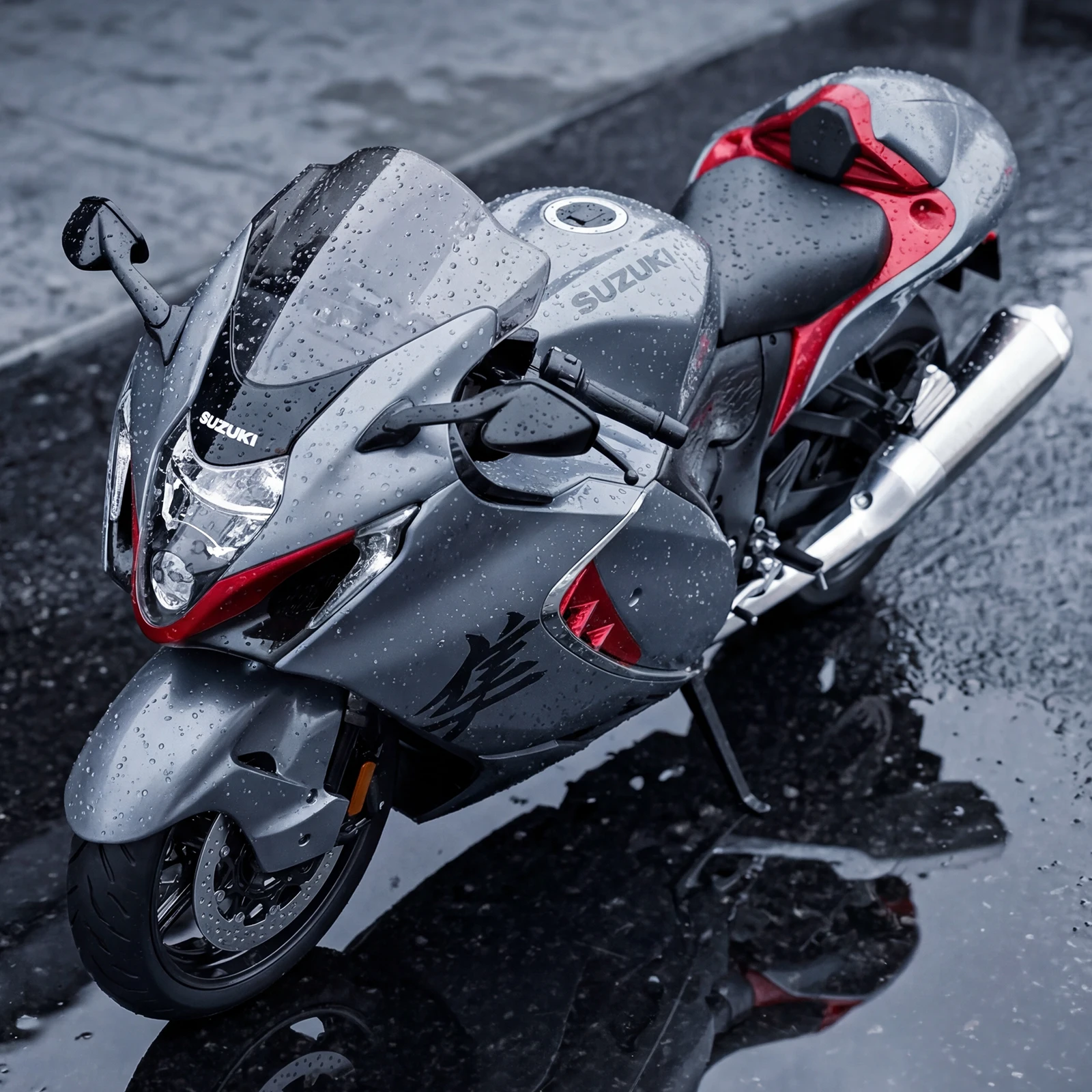 1:12 Suzuki Hayabusa 2024 Hypersport Bike Alloy Metal Diecast