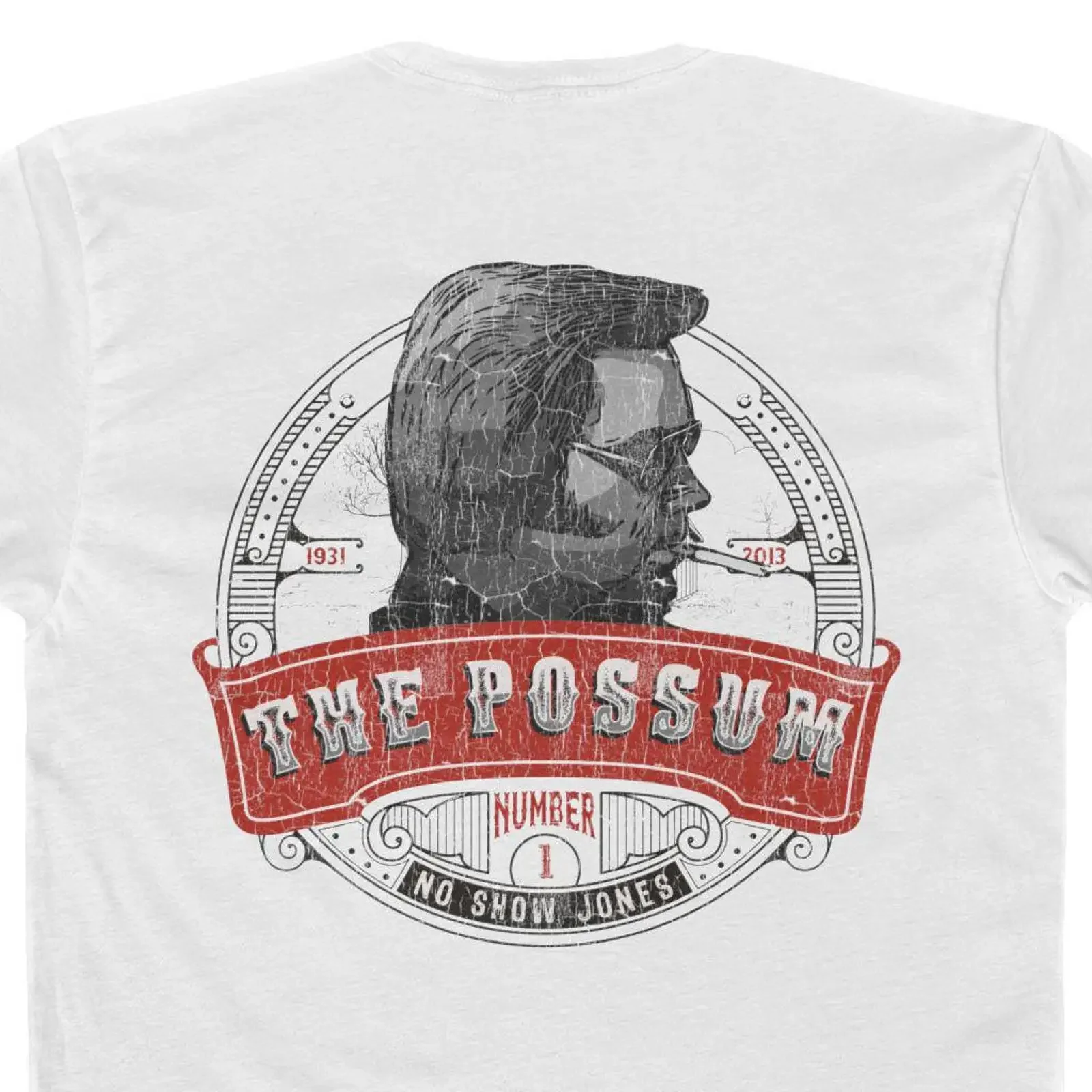 Possum 1 BACK design No Show King of Country Music Classic Nashville Retro Concert T Shirt Grand Ol Opry Outlaw vintage Washed