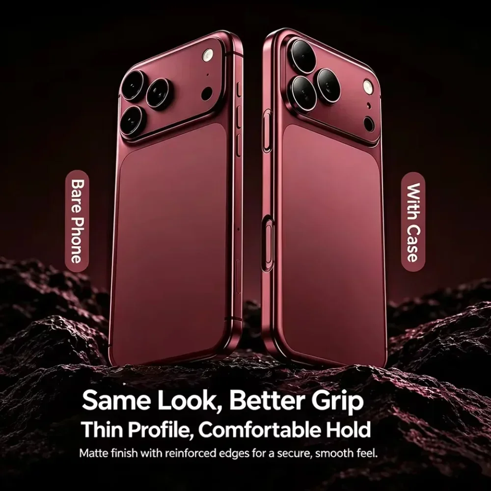 HANNUO For iPhone 18 17 Pro Max Luxury Plating Color Transparent Phone Case Lens Protect Matte Transparent BackPlate Hard Cover