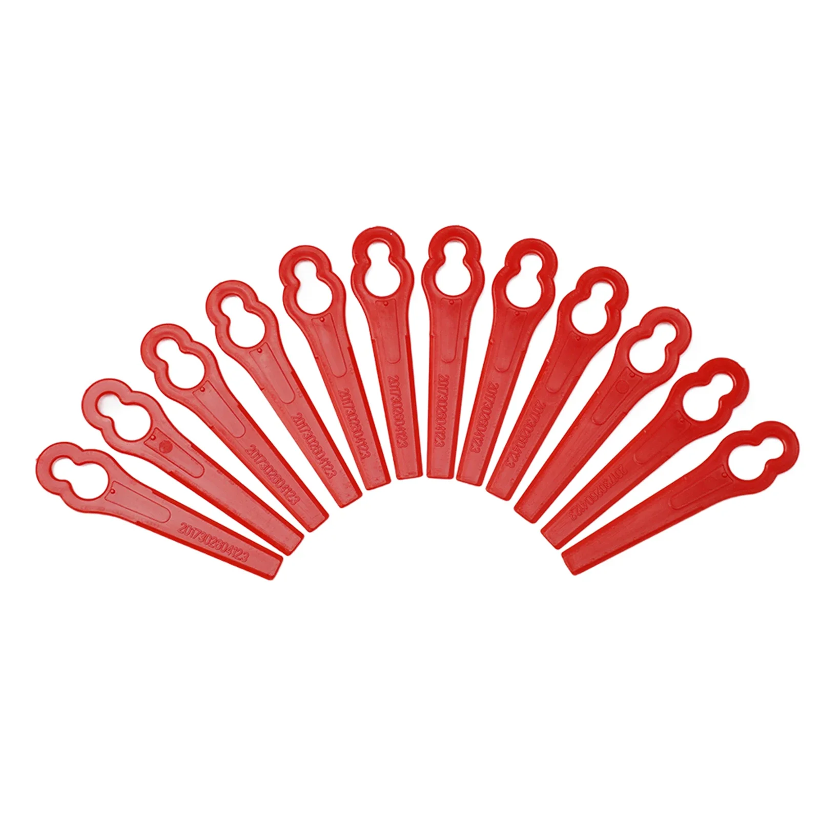 Cutter Blades Grass Lawn Mower Plastic Red Replace Replacement Set Trimmer 20Pcs Cordless Brand New High Quality