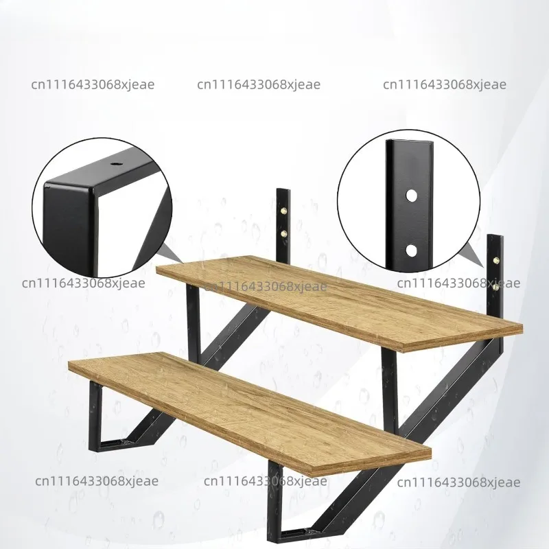 Steel Stair Stringer 1 Step-2 pcs, Pre-drilled Holes Steel Stair Riser for Deck Height ,Heavy Duty Steps,MAX Load