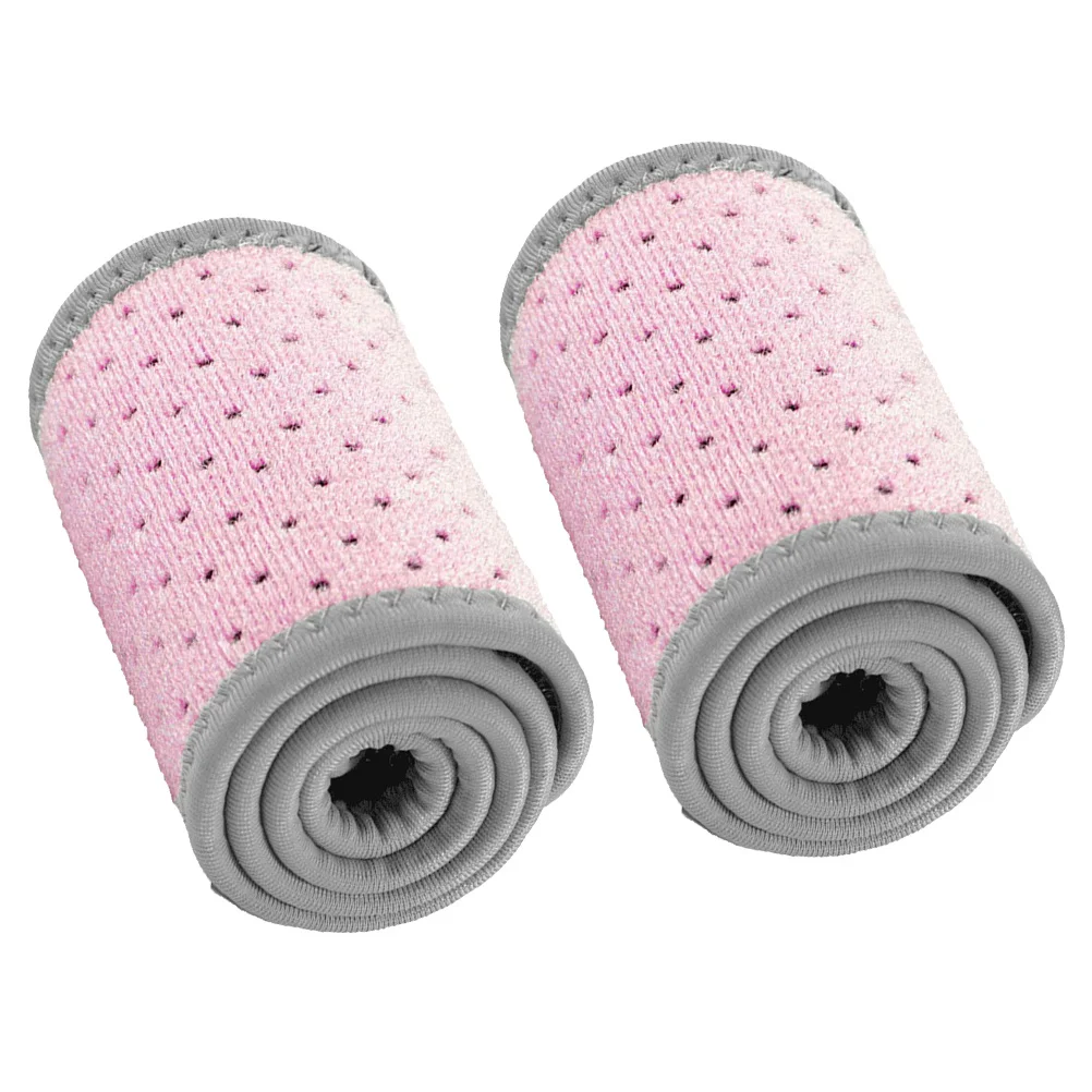 

2pcs 1 Pair Women'S Wrist Brace Adjustable Compression Sleeve For Pain Relief Sports Injury Recovery Pink Wrist Support