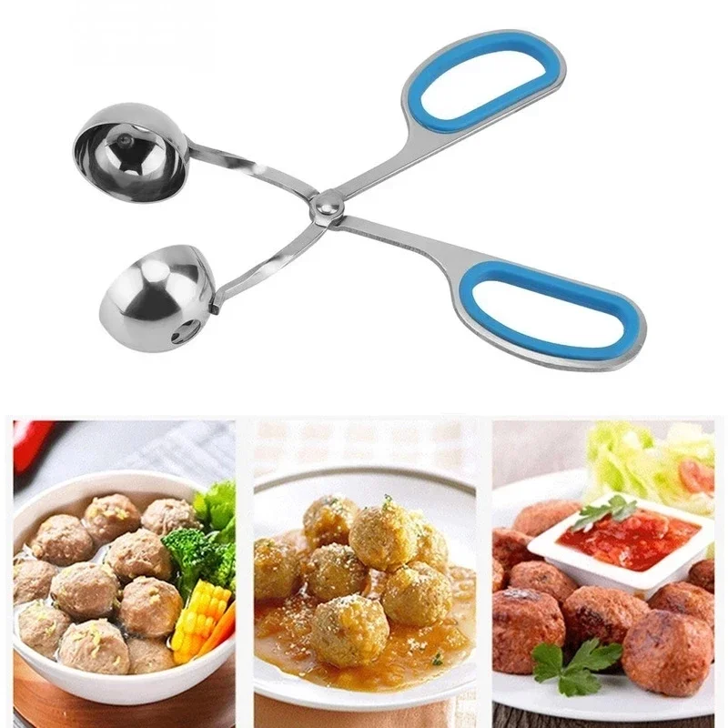 Meat Ball Maker Tool Stainless Steel Clip Round Rice Ball Shaper Spoon Stuffed Kitchen Gadget Meatball Making Mold Non Stick
