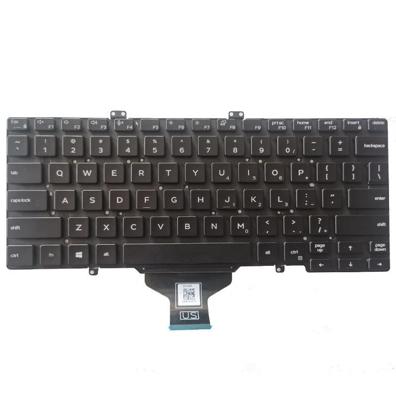 

Z US Laptop Keyboard for Dell Latitude 5400 5401 5410 5411 7400 7410 no Backlit