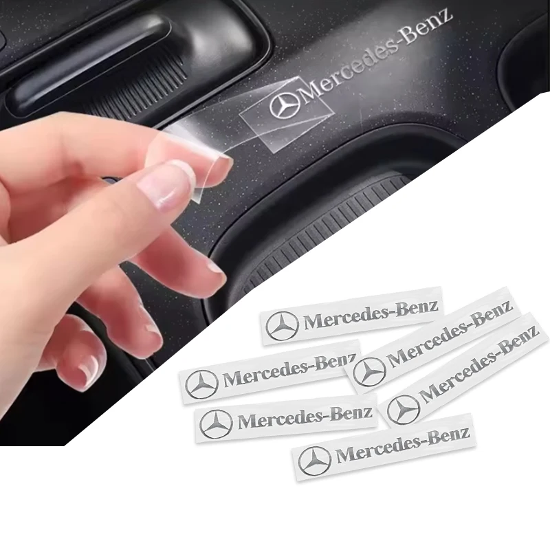Emblema Metálico 3D, Adhesivo Decorativo para Interiores de Automóviles, para Mercedes Benz Brabus Maybach W204 GLC CLA GLK W205 W203 W206