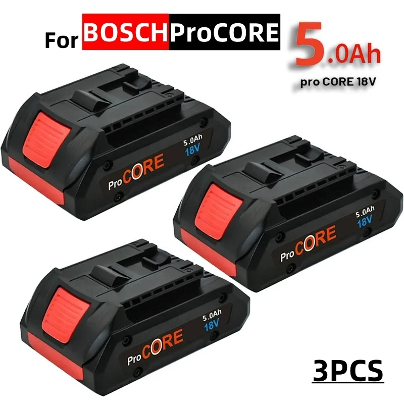 Batterie de remplacement professionnelle pour BOSwivel, Procore 18V, Eddie ion, BAT609, BAT618 avec BMS, 18V, 21700, 5,0 Ah