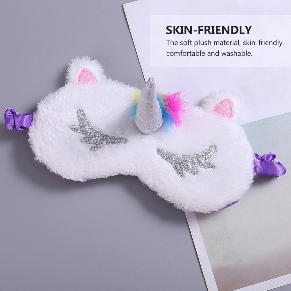 

5pcs Sleeping Eye Mask Lovely Unicorn Design For Women Soft Washable Relief Eye Travel Nap Sleep Blinder