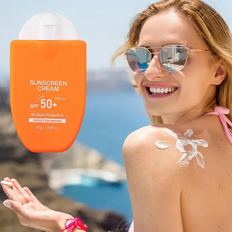 

SPF 50 Sunscreen Lotion Sweatproof Moisturizing Waterproof Face Body Sunscreen Non-Greasy Everyday Humans Sunscreen Sunblock