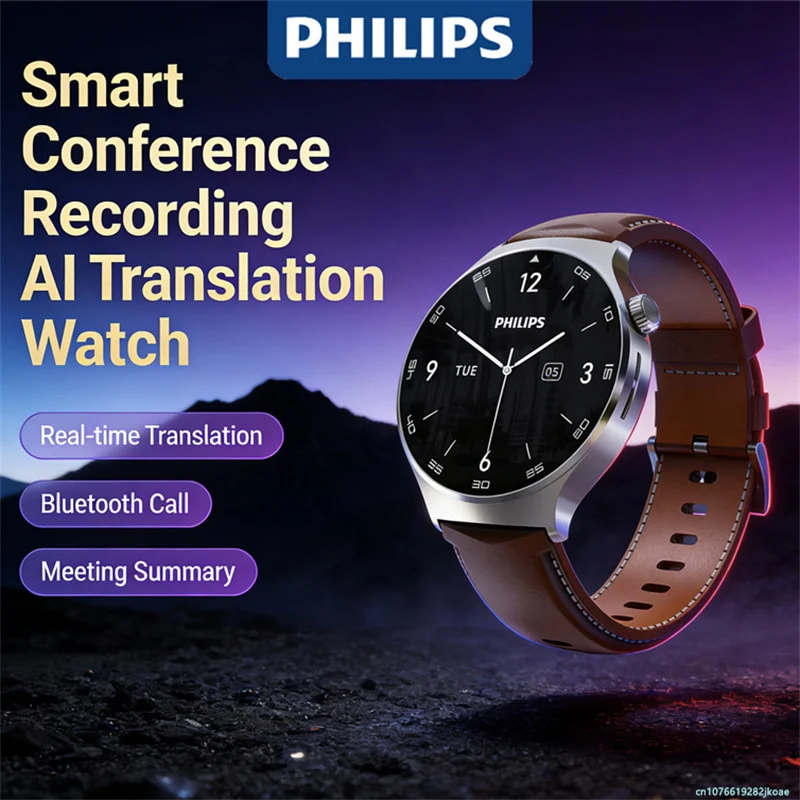 

Умные часы Philips VTR5206 с защитой от воды 5ATM, 1.43-дюймовым OLED-экраном, записью в один клик, 32 ГБ памяти, записью в высоком разрешении, модель R10