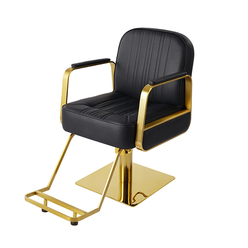 

Высокоэластичная губчатая подушка, стул для стрижки волос, металлическая текстура, стул для стрижки волос, мебель для салона