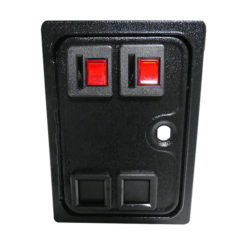 

American style Arcade Dual entry Coin Door With Quarter coin Acceptor For Arcade Replacement Iron Door Construction