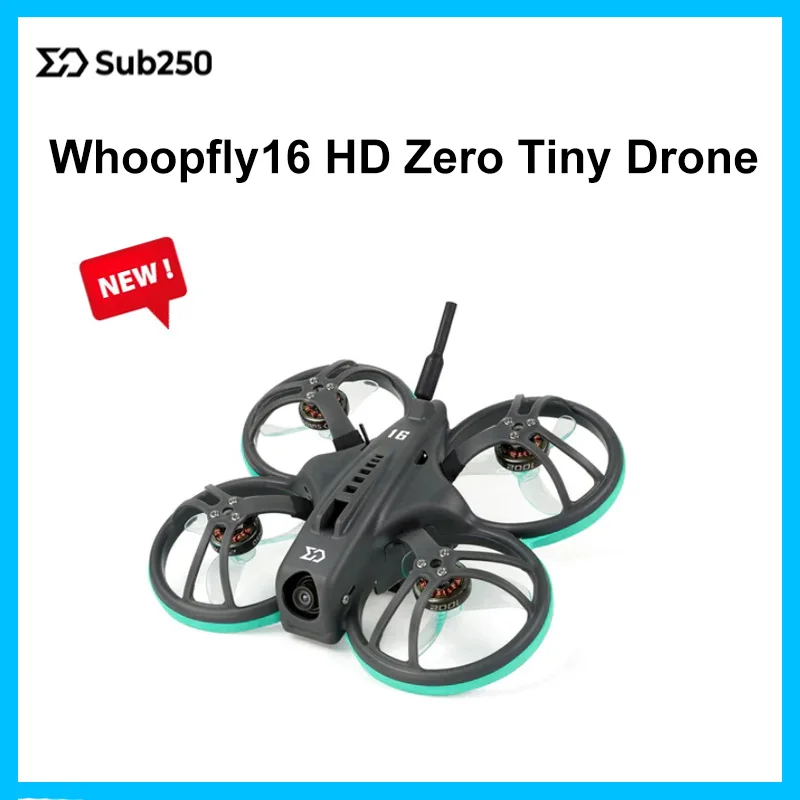 New Sub250 Whoopfly16 Ultra-light HD Zero 1s 4IN1 5A ESC With ELRS / TBS Nano RX Tiny Whoop Drone