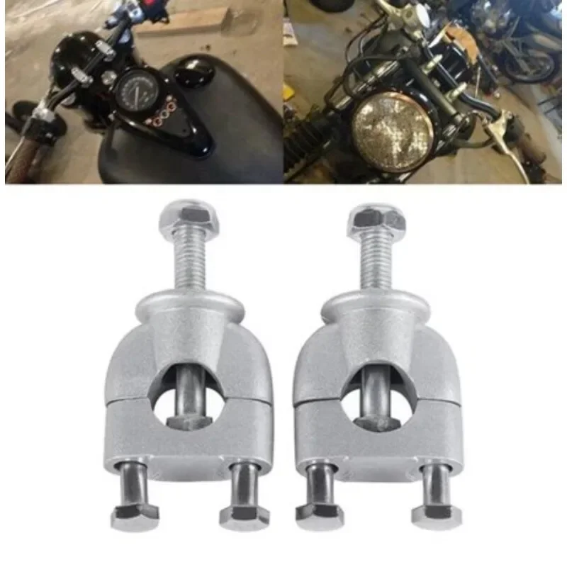 

7/8 Aluminum Motorcycle Handlebar Risers 22mm Handle Bar Mount Clamps Dirt Pit Bike Motorbike Accessories Universal，2pcs