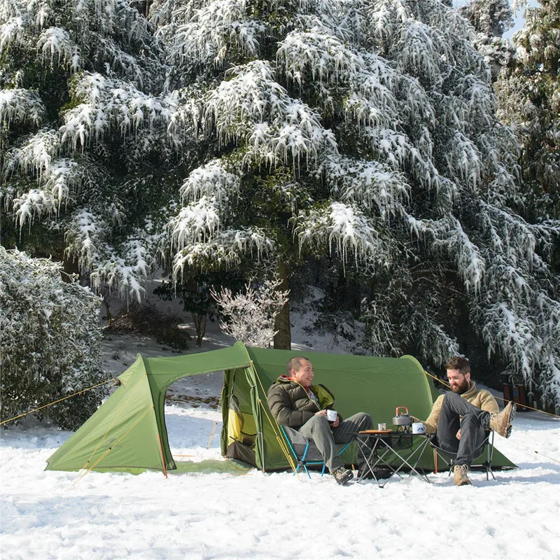 Naturehike Barros Tunnel Tent 3 Persons 4 Season 20D Silicone
