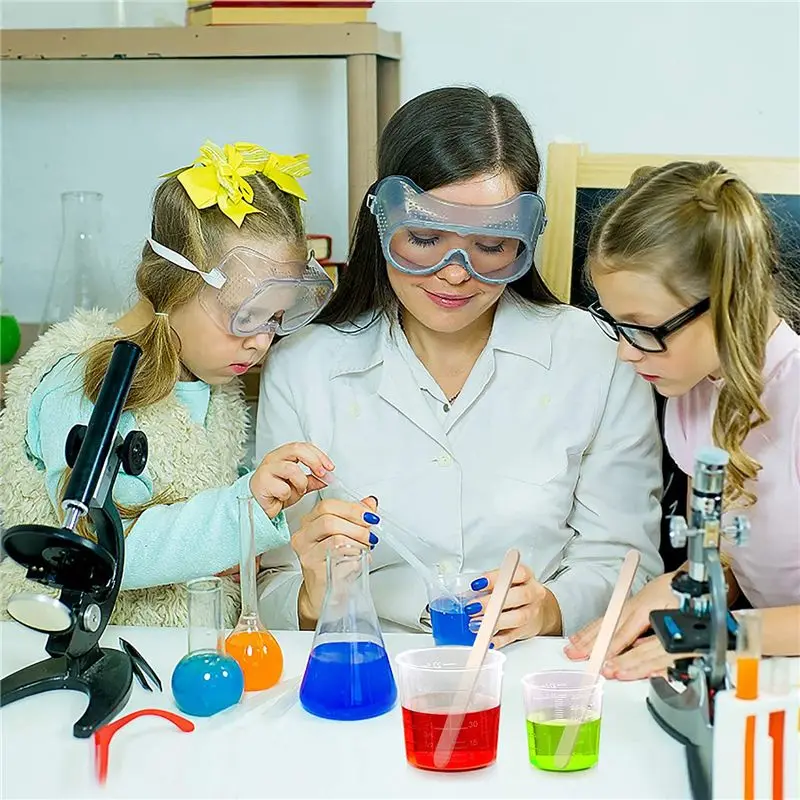 

(ABLP) Набор из 100 пластиковых мерных стаканов объемом 60 мл/2 унции, прозрачные стаканы с мерной шкалой, прозрачные стаканы для смешивания эпоксидной смолы с 100 палочками для перемешивания