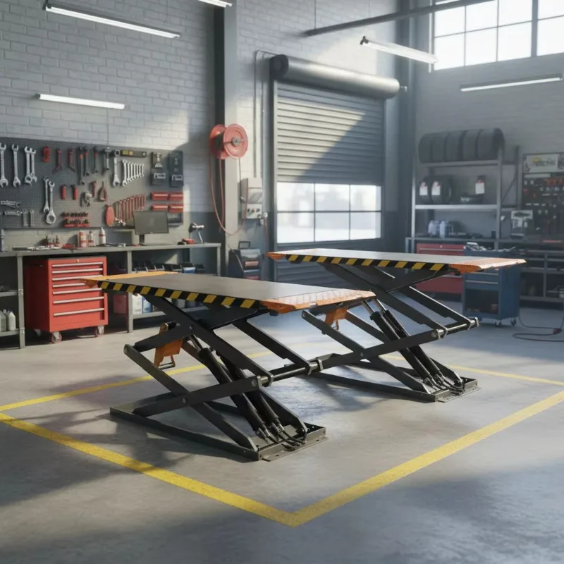 Ultra-Thin 3.5T Double Cylinder Hydraulic Quick Jack Scissor Car Lift for Car Repair Workshop & Garage