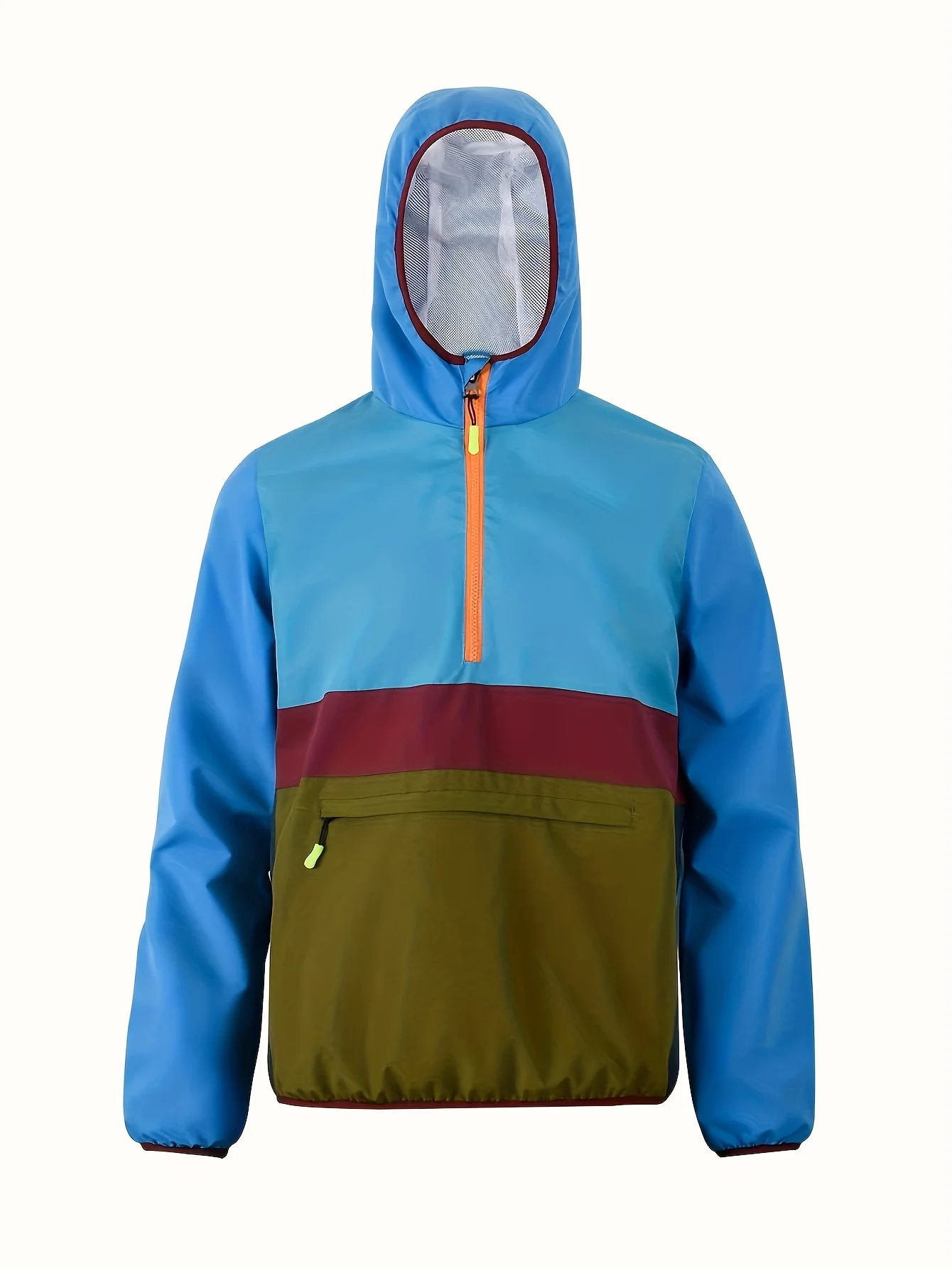 

Мужской плащ, ветрозащитный и водонепроницаемый легкий джемпер, подходящий для походов и бега на открытом воздухе.