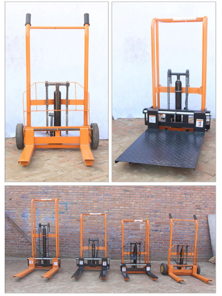 For Small Manual Lift Forklift Hand Push Hydraulic Lift Car Micro Loading and Unloading Truck Lift Truck Household Truck