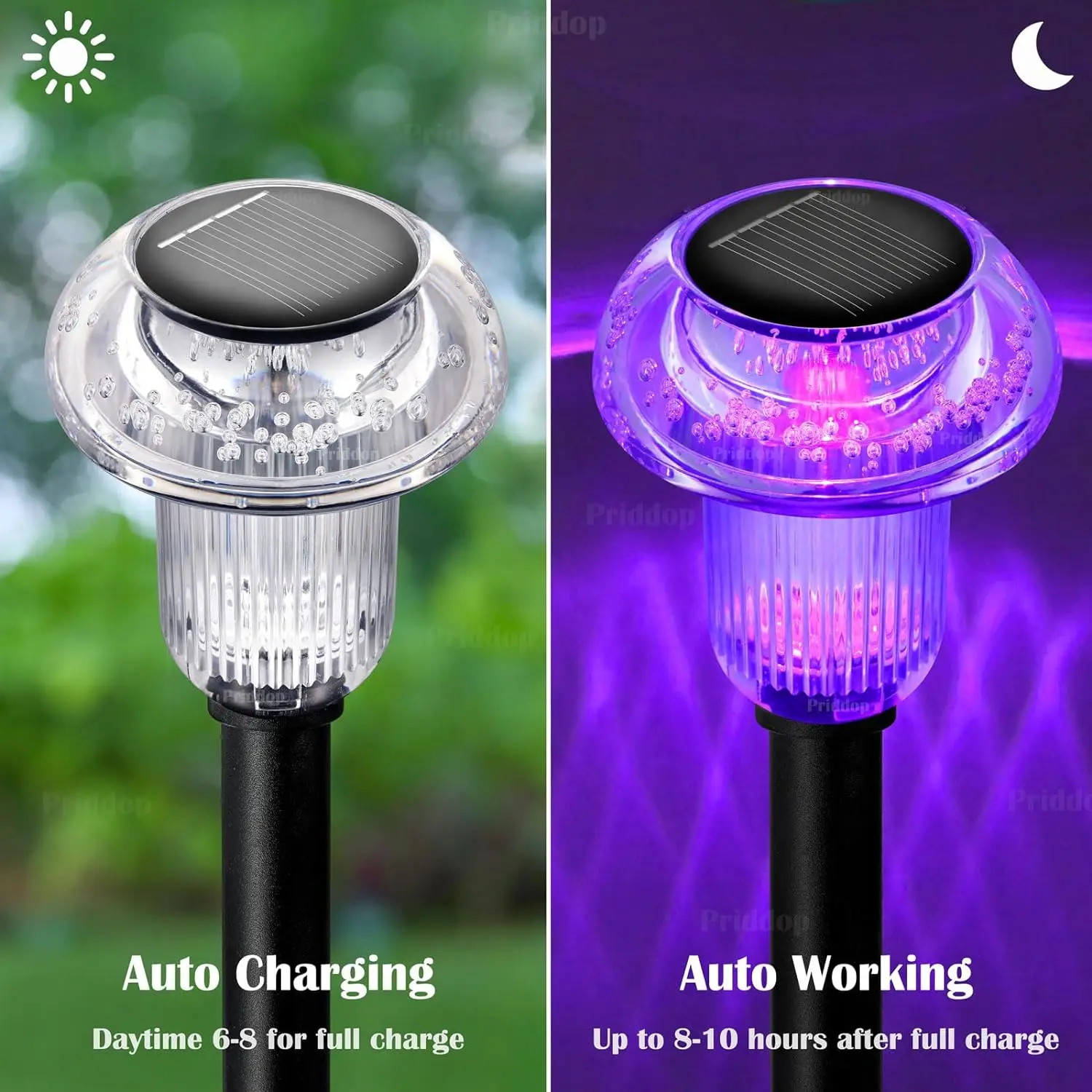 4pcs LED Solar Outdoor Pathway Lights Mushroom Solar Path Walkway Lighting Waterproof For Landscape Yard Lawn Garden Decorative