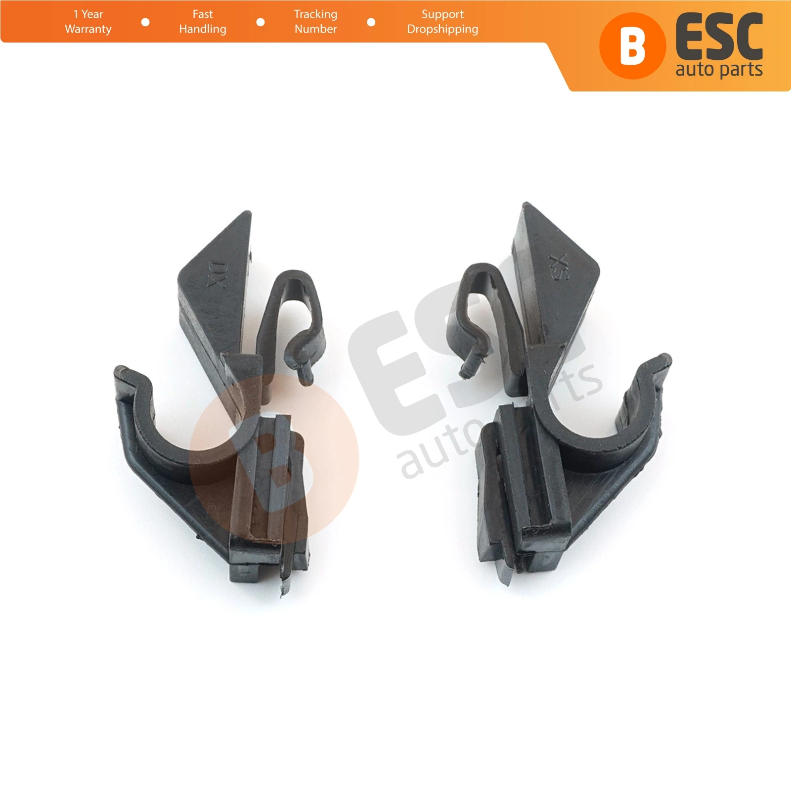 ESP979 Car Rear Parcel Hanger Shelf Trunk Shelves Clamping Clips 71719952 for Fiat Doblo Fiorino Punto Stilo Nemo Bipper Ypsilon