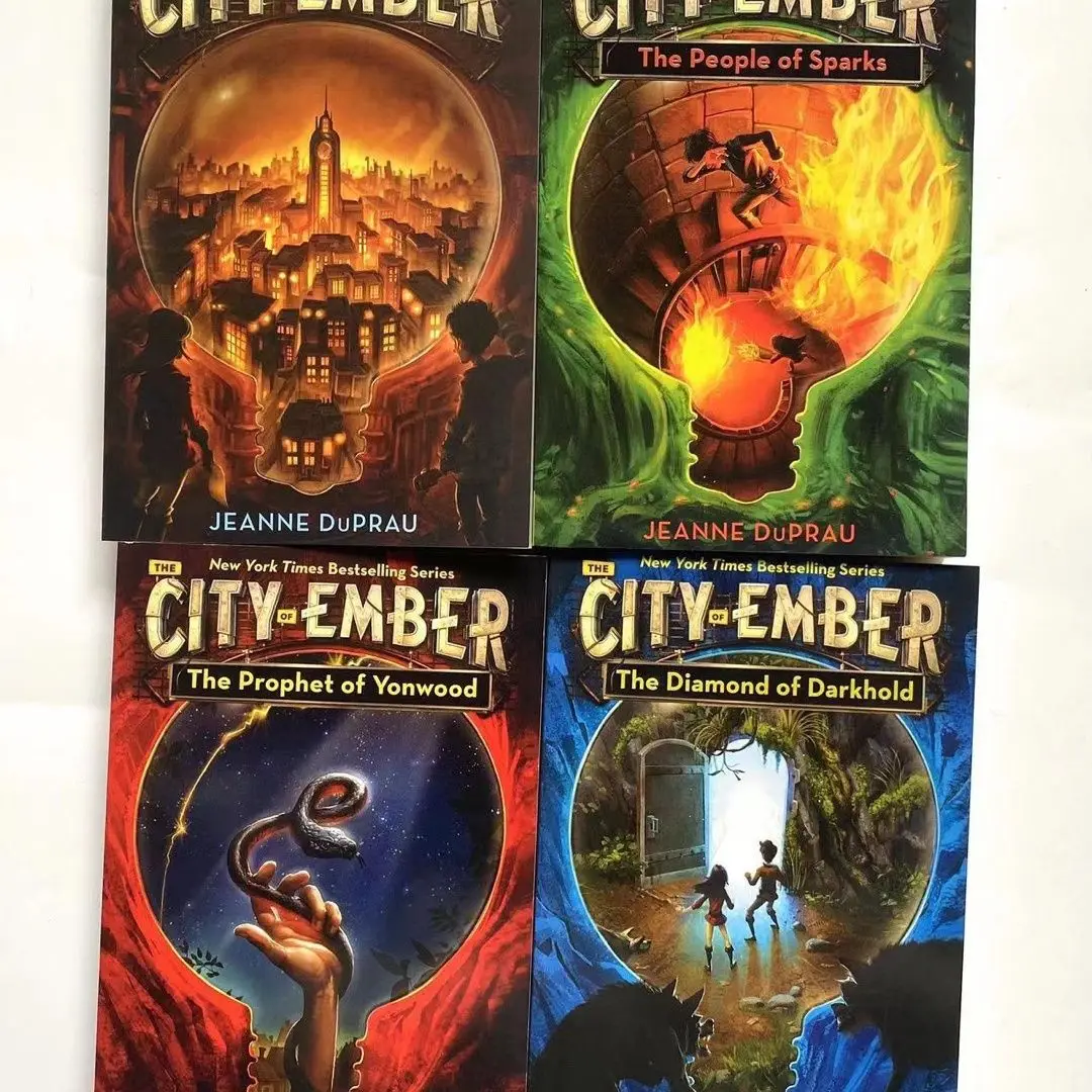 Conjunto completo de caixa de 4 livros The City Ember