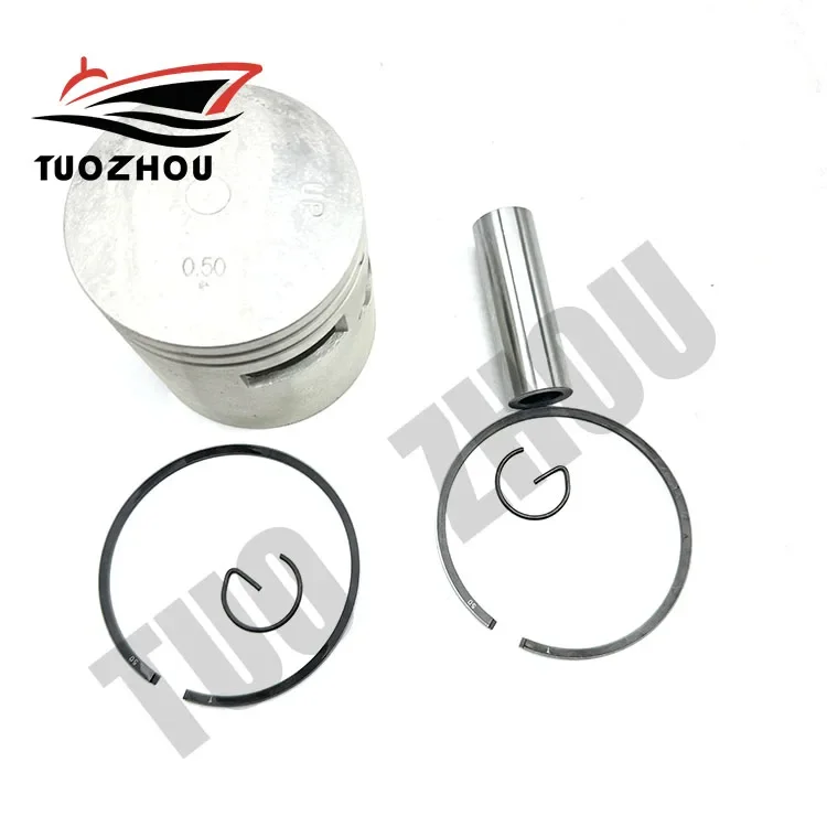 61N-11636 Piston Set (0.50MM O/S) 72.5MM For Yamaha 2 Stroke Outboard Motor 25HP 30HP 61N-11636-00-00 61N-11636 61N-11636-00