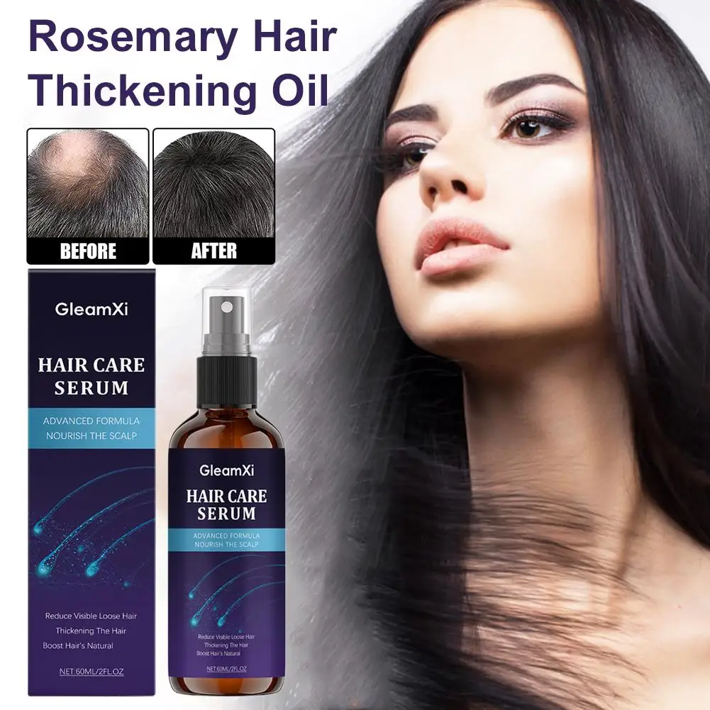 

60ML Rosemary Hair Oil Hair Care Essence Nursing Improves Essence Growth Treatment Alopecia Strengthens Hair Androgenic Sca L6H5