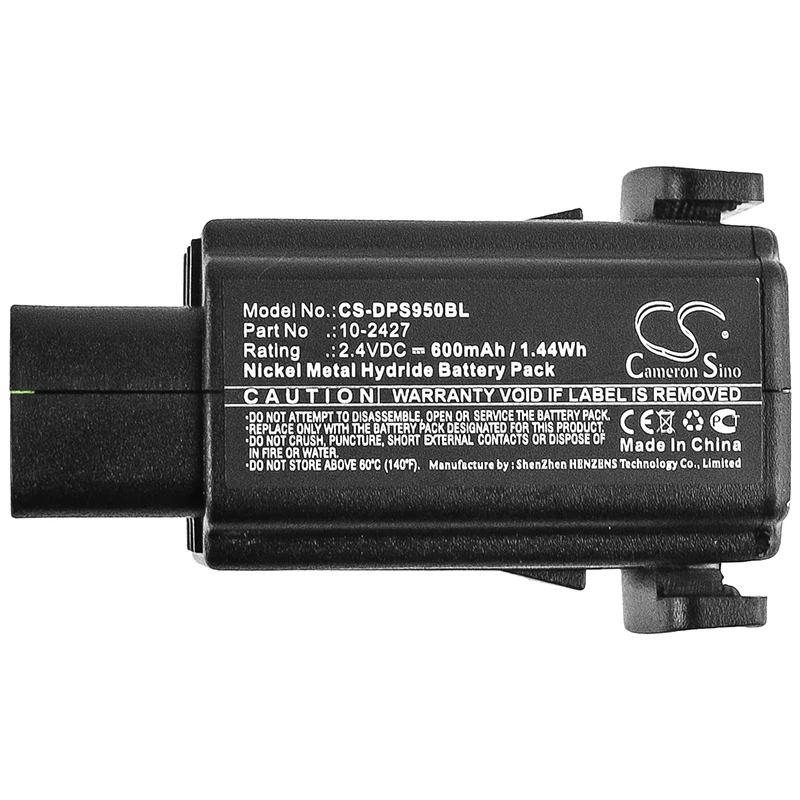 Cameron Sino 2.4V 600mAh Barcode Scanner Battery 10-2427 for Datalogic PowerScan RF, PSRF1000, 959