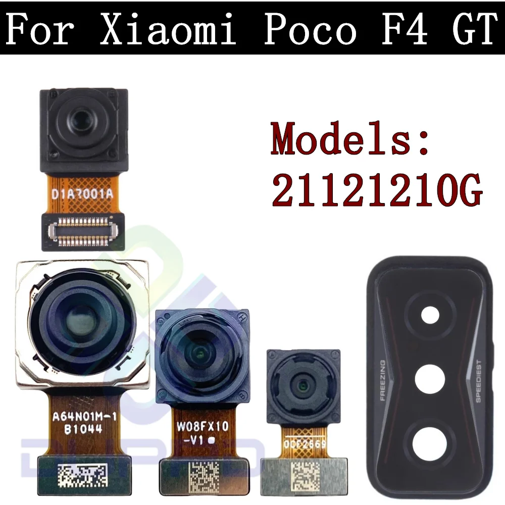 

Tested Back Main Big Rear Camera Cover Frame Lens Module For Xiaomi Poco F4 GT Facing Front Camera Module Flex Cable