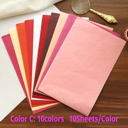 200 Sheets/bag 21X14cm Colorful Tissue A5 Wine Wrapping Papers DIY Folding Craft Paper Party Wedding Home Decor Packing Supplies